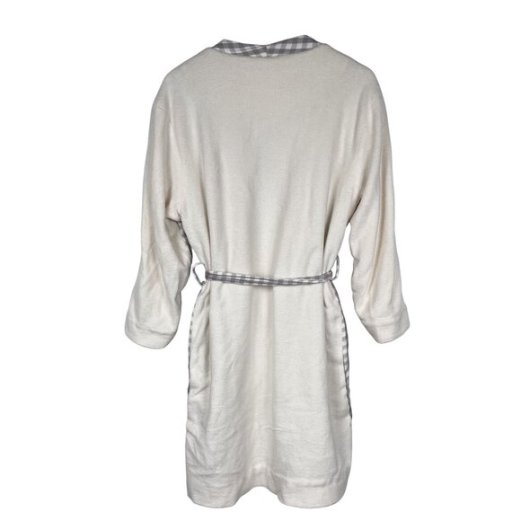 Anthropologie Saturday Sunday Womens Country Gal Plaid Terry Robe Sz M/L - Picture 2 of 7